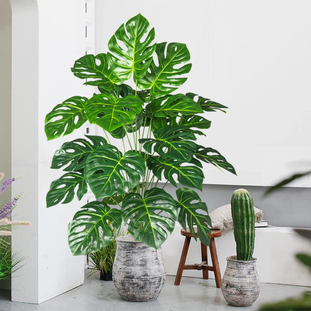 Tropical artificial monstera plant for interior and exterior decoration - view 2
