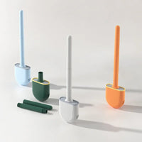 Silicone Toilet Brush with Flexible Support, Five Color Options