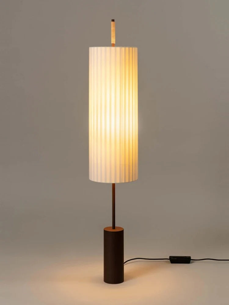 Japanese floor lamp creative design in fabric