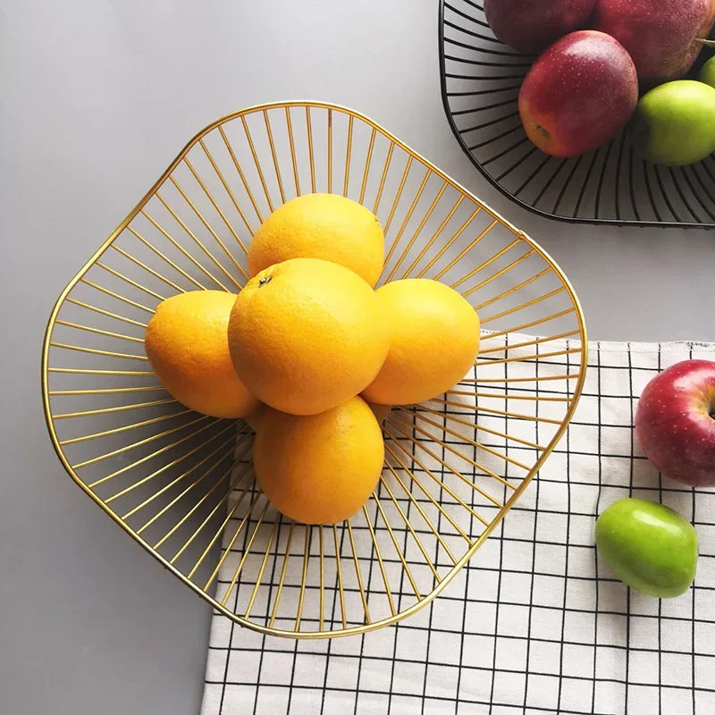 Metal fruit basket for Nordic storage and organization - view 3