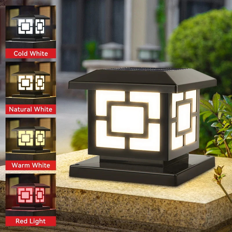 Waterproof led solar lamps with remote control for garden - view 2