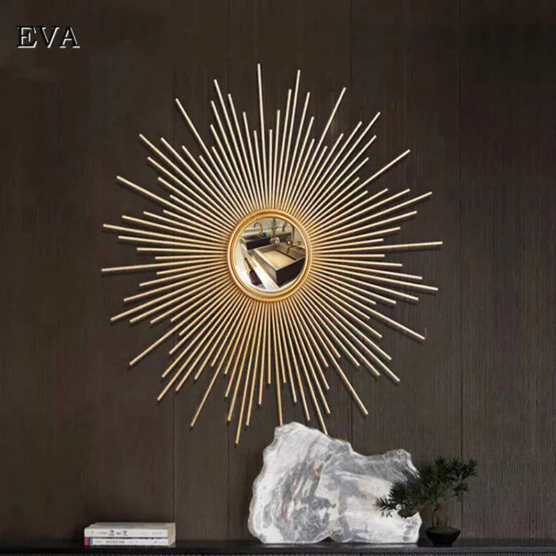Decorative metal mirror for creative wall decoration - view 6