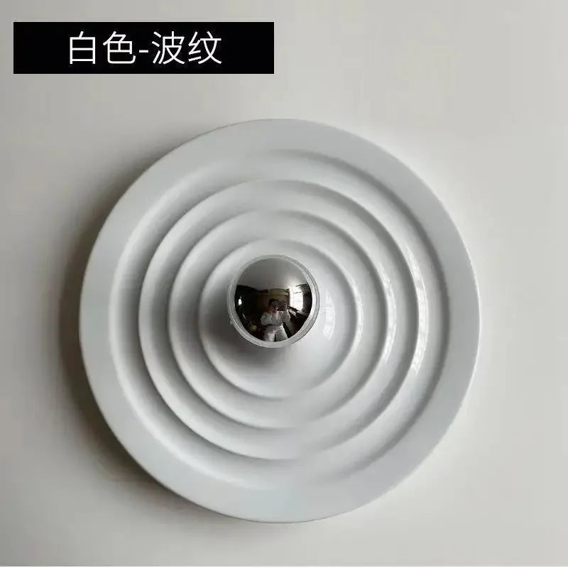 Bauhaus retro style lamp interior decoration wall design unique - Blanc