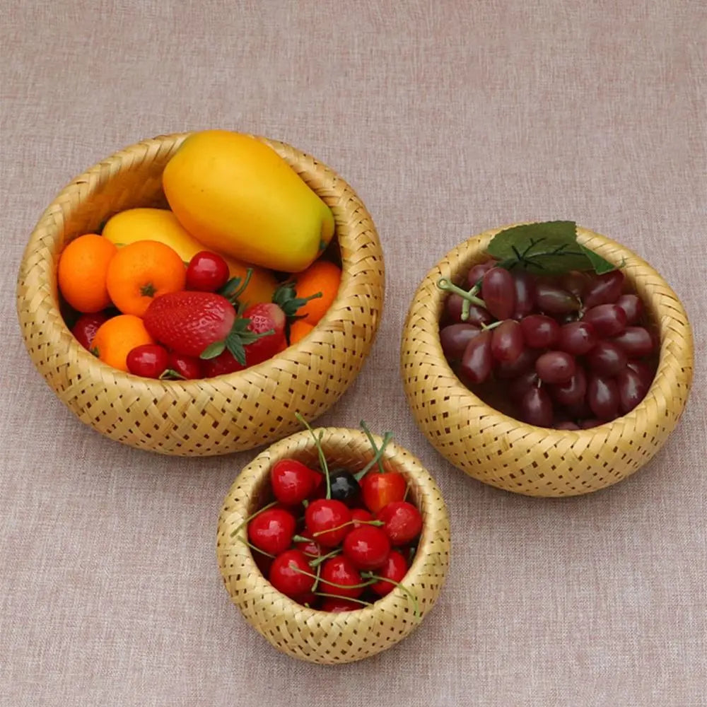 Round basket for storage vegetables sweet snacks and tools - view 2