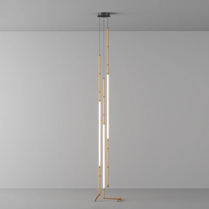 Chandelier in art decorative design suspended in led - view 3