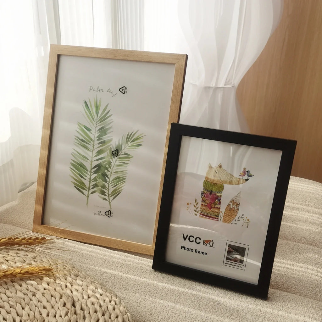 Wooden picture frame to hang or pose decorative - view 2