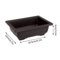 Rectangular flower pots imitation clay for outdoor garden - Rectangle-S / As Shown In Photo