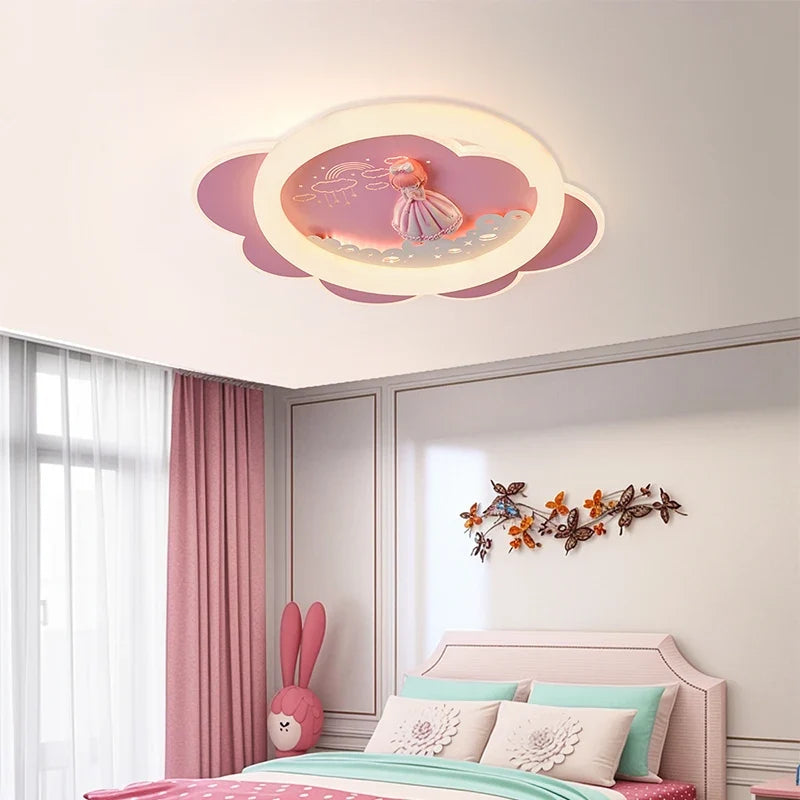 Led creative ceiling lamp for child room eye protection - view 6