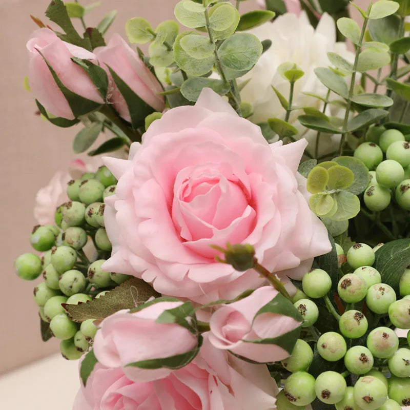Latex Artificial Rose Bouquet for Weddings, Realistic Finish - view 4