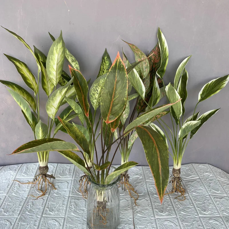 Artificial plastic plants with roots for wedding decoration - view 2