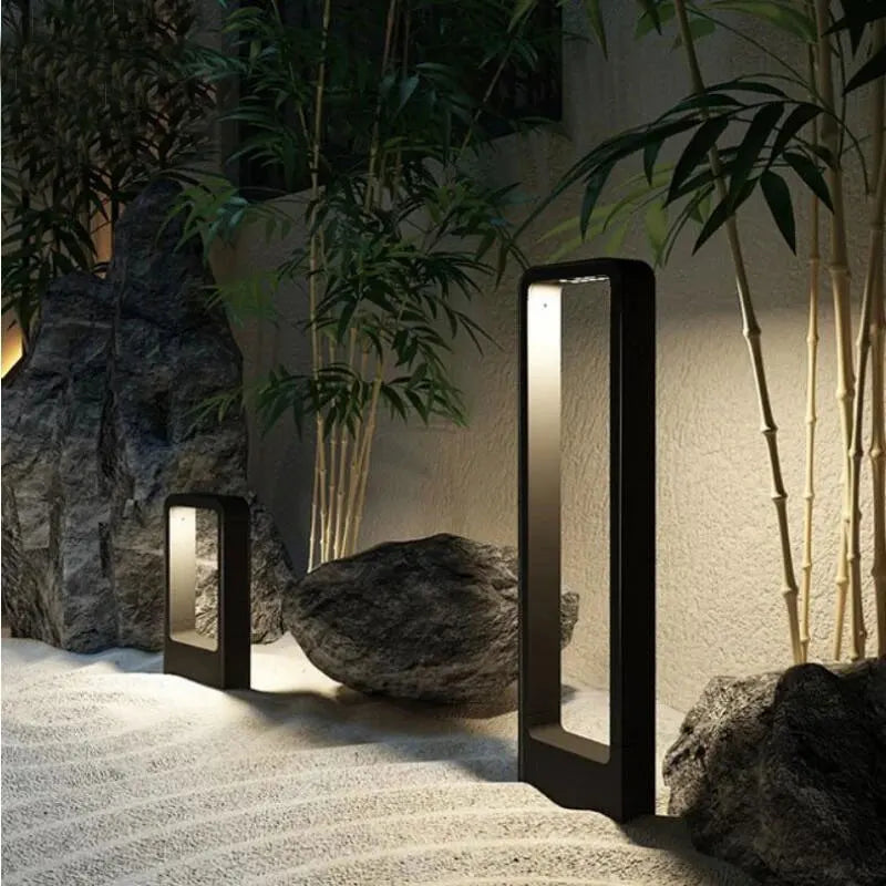 Modern led garden lamp in aluminum for outdoors and landscape - view 2