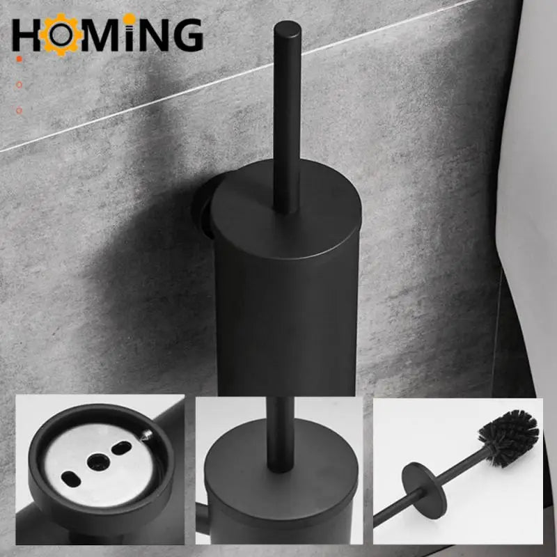 Toilet brush with bathroom holder