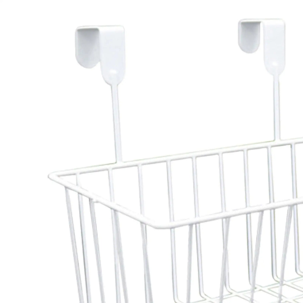 Over the closet door, organizer, basket, grid, storage baskets with hooks, wire - view 5