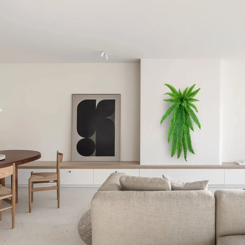 Artificial plants mural vine leaves and decorative fern - view 6