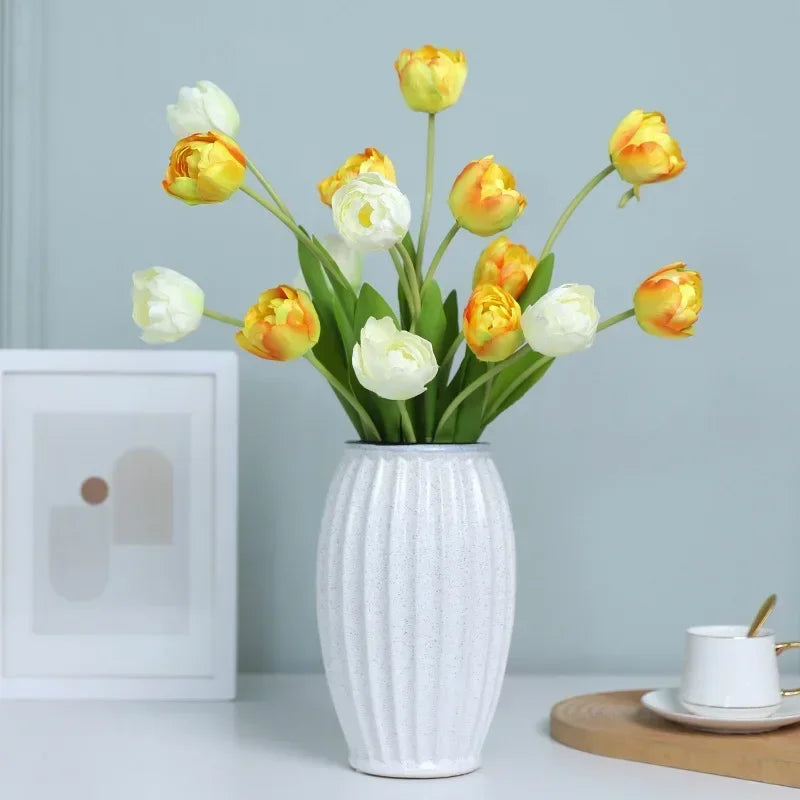 Artificial tulip flowers in decorative silk for any occasion - view 5