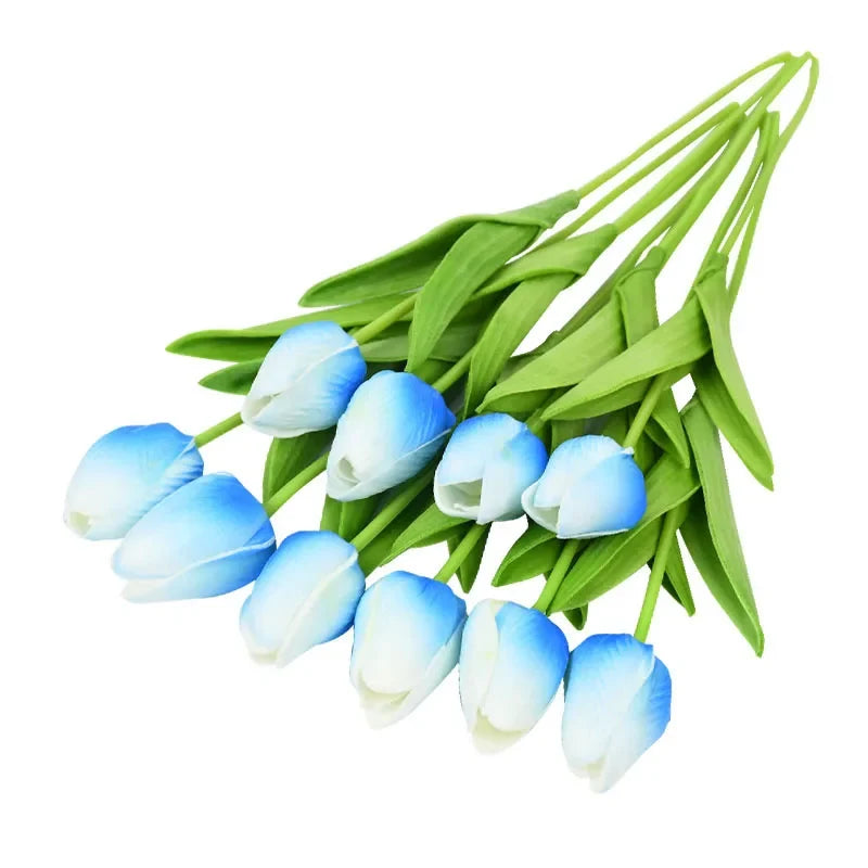 10 artificial tulips for wedding decoration and garden - H