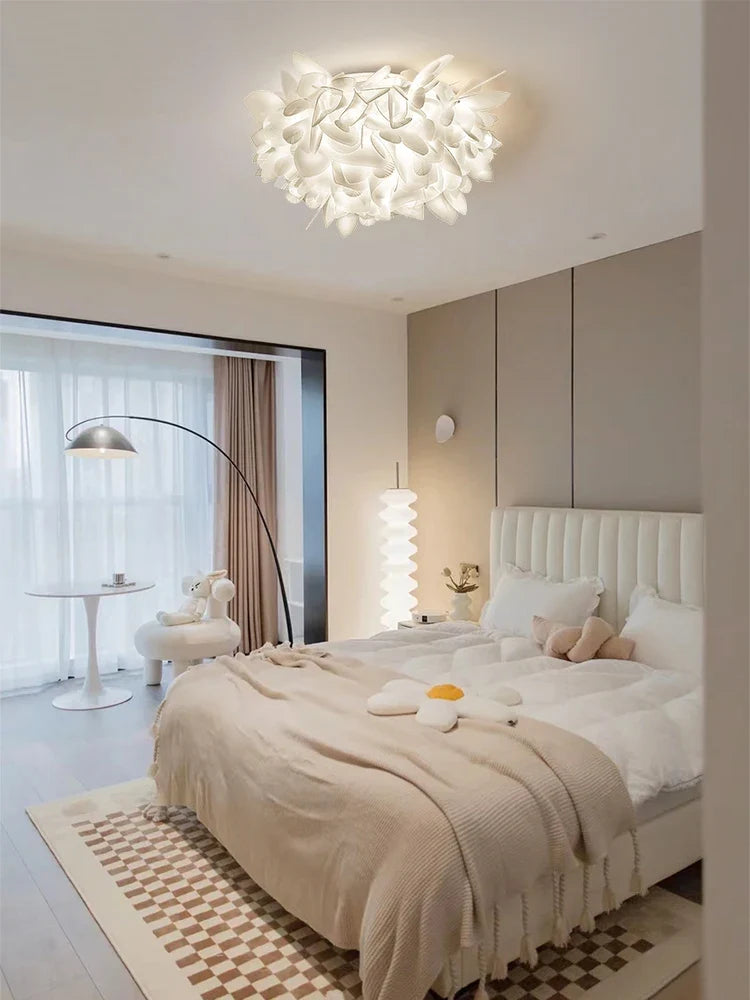 Creative acrylic ceiling with modern decorative design petals - view 4