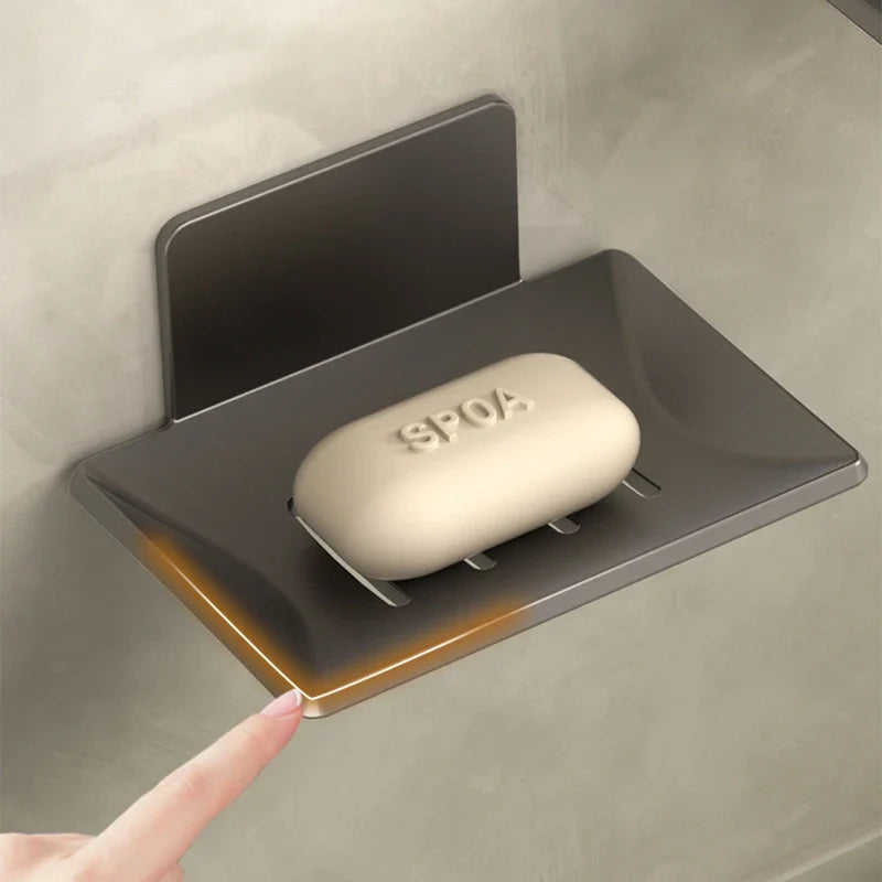 Aluminum wall soap holder for bathroom storage and kitchen - view 2