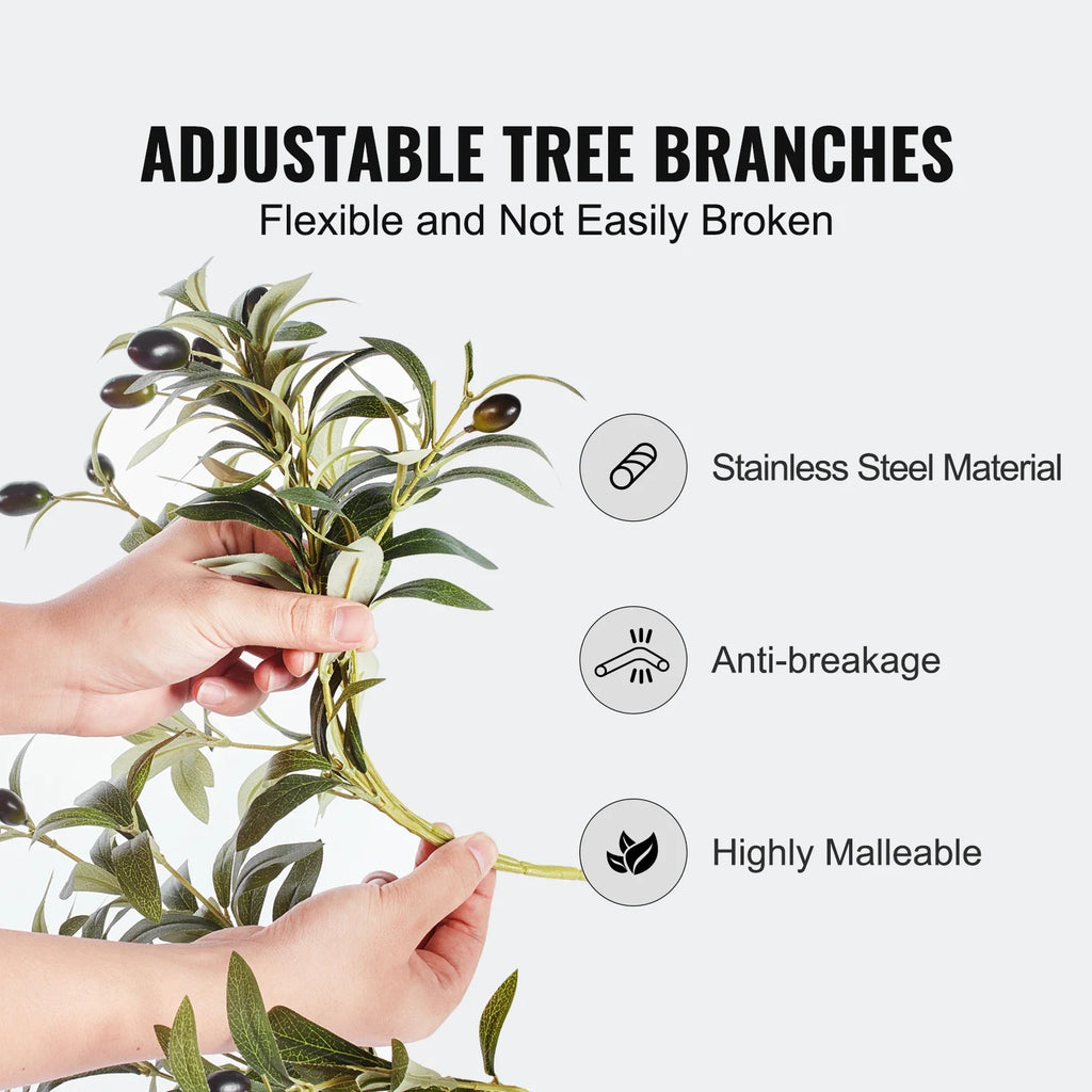 Artificial olive plant secure low maintenance for indoors - view 10