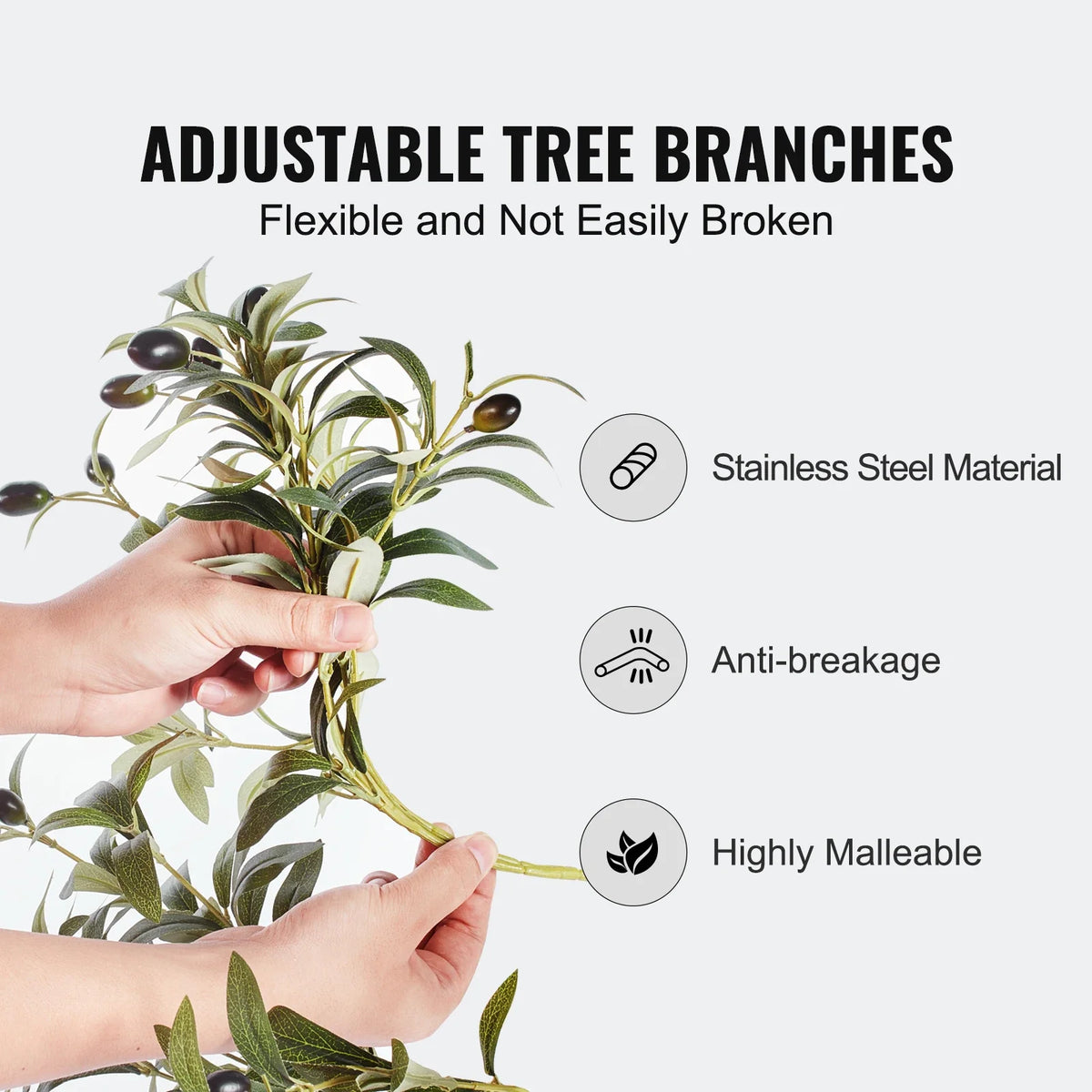 Artificial olive plant secure low maintenance for indoors - view 10