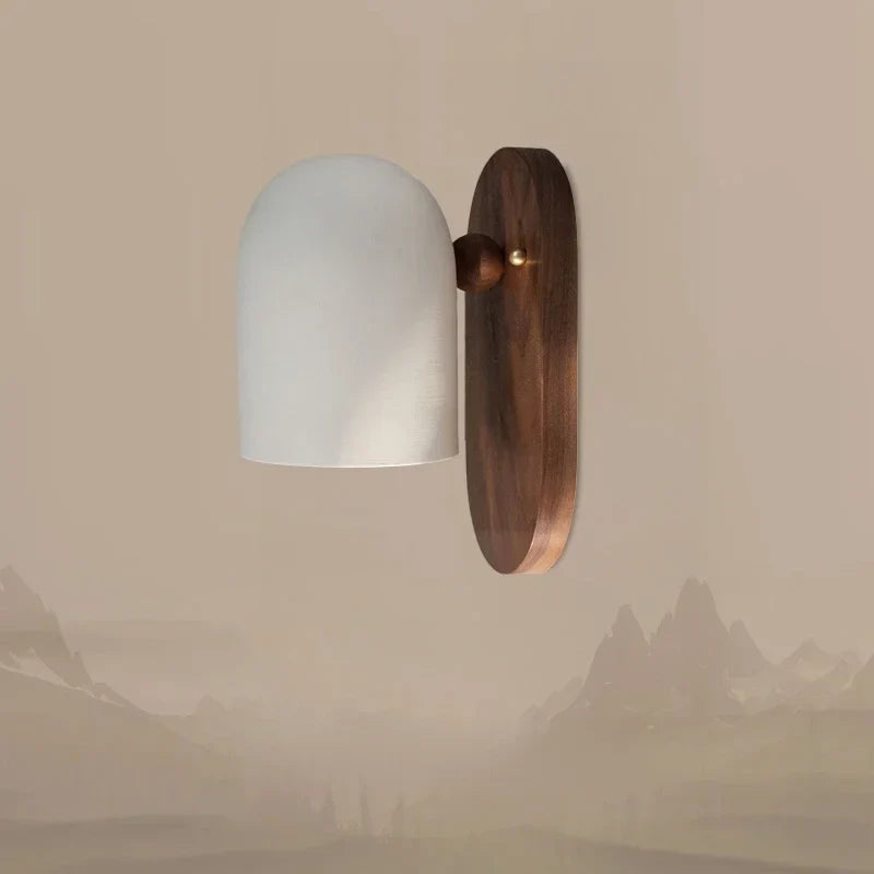2024 Walnut Wood Iron, Simple Modern Wabi-sabi style, Wall Sconce for Bedroom, Bedside, Living, Dining Room, Corridor Aisle
