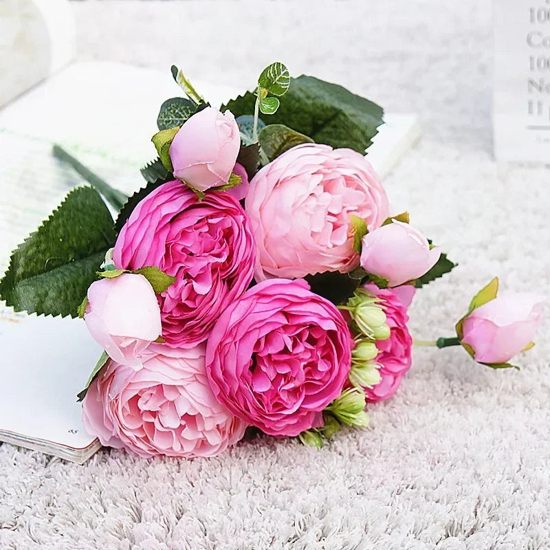 Small bouquet of artificial flowers for spring and festive decorations - 3