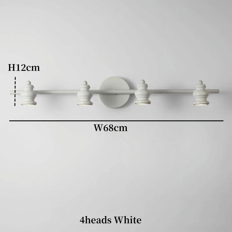 American Bronze Mirror Front Light , Bathroom Wall Lamps Mirror Light ,Powder Room Mirror Wall Lights Lighting LED Makeup Mirror - 4heads white 68cm / Light Warm