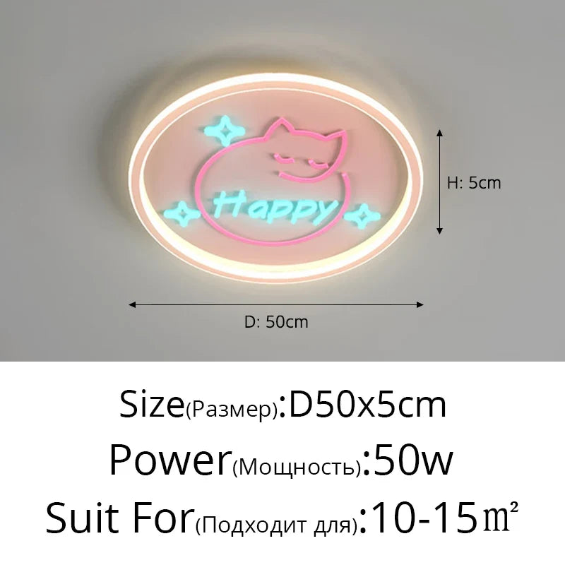 LED round ceiling lamp for modern and elegant interior lighting - B / Warm Light