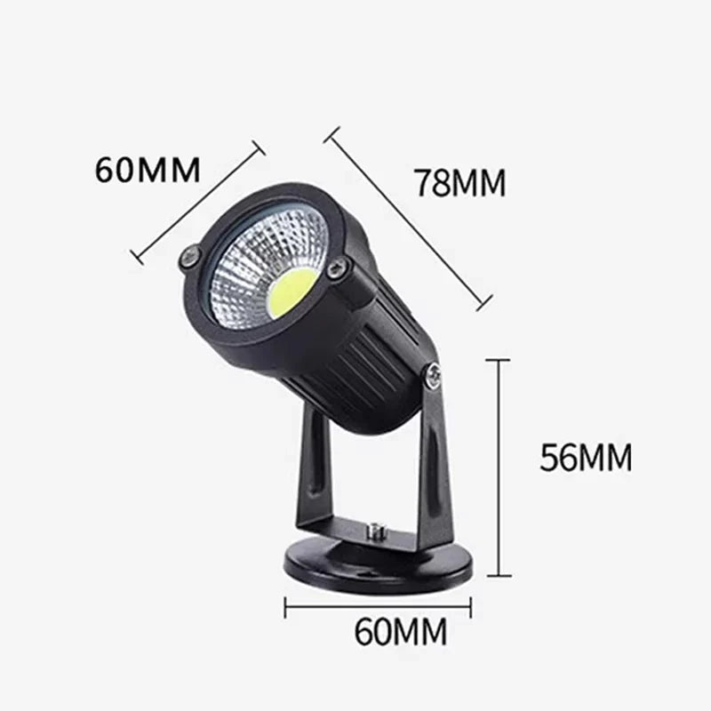 Elegant Waterproof LED Garden Lamp for Home Decor - Black 2 / 6000K / CHINE | 3 W DC 12 V
