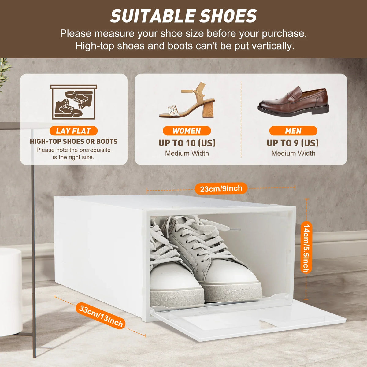 20 plastic folding organizers for shoes - view 3