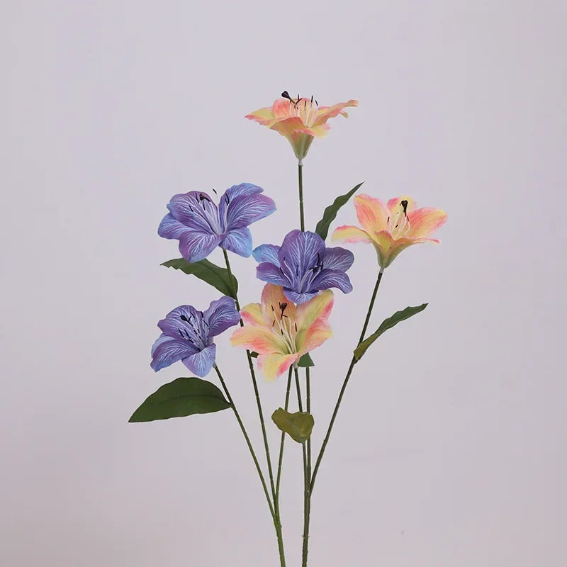 Decorative silk lilies flowers for interior and exterior - view 6