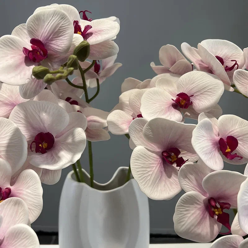 Artificial flowers orchid butterfly in cotton and silicone decorative - view 6