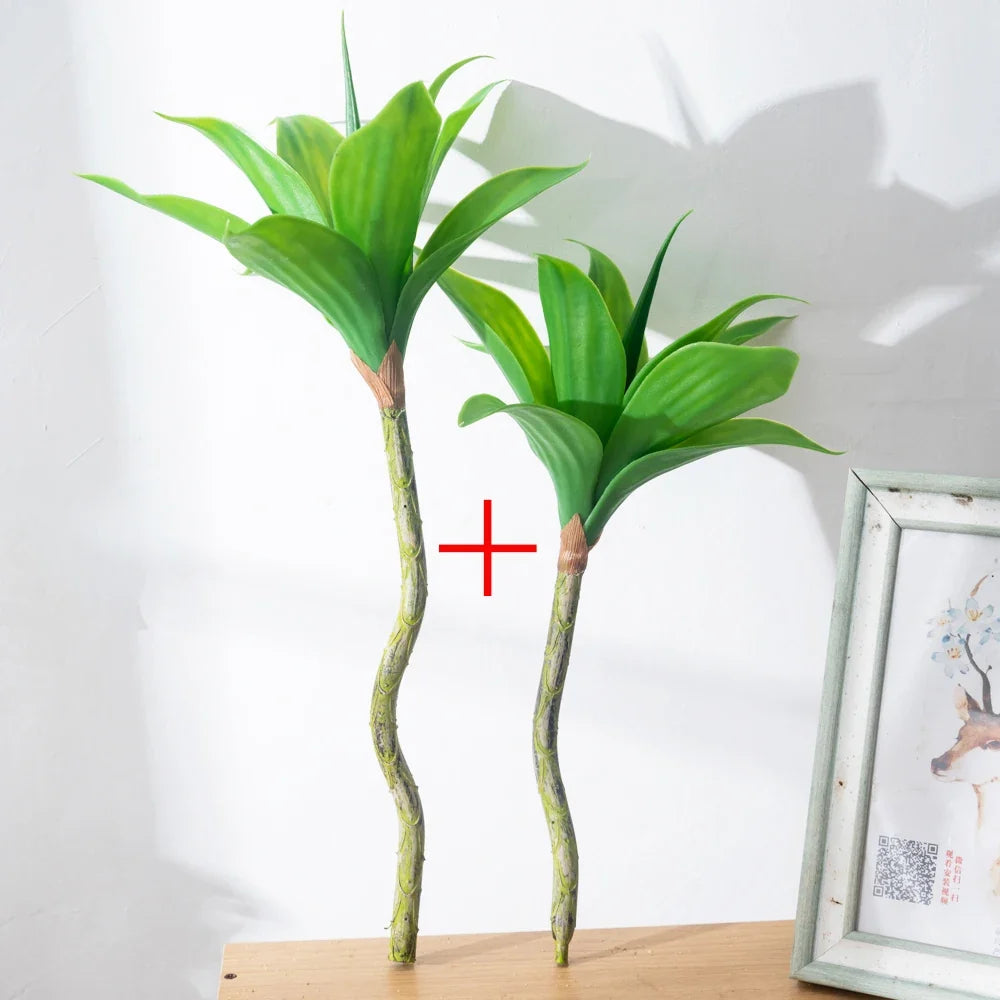 Artificial Palm Tree with Succulents, S/L Sizes - S and L