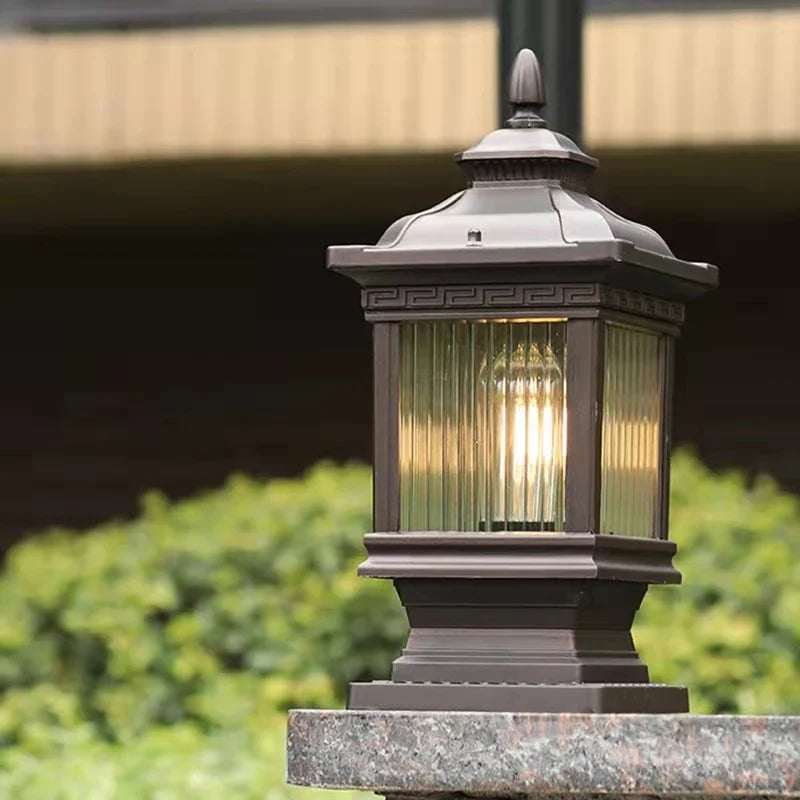 Classic outdoor floor lamp waterproof led lighting for retro garden - view 5