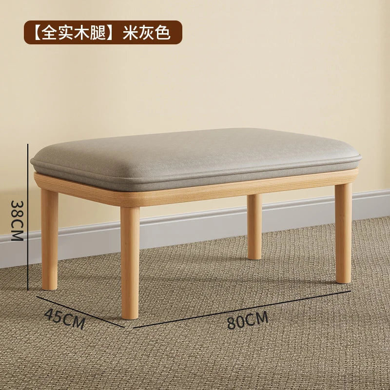 Modern nordic velvet stool unique and little bulky - 80x45x38cm