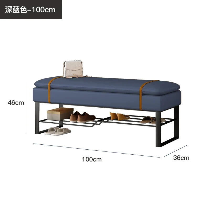 Luxury shoe bench for an elegant interior - 100cm 4
