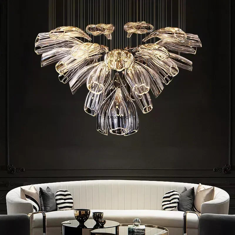 Art decorative glass pendant light for modern and elegant interior - view 5