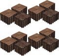 108-Pack 30cm Acacia Wood Interlocking Deck Tiles Waterproof