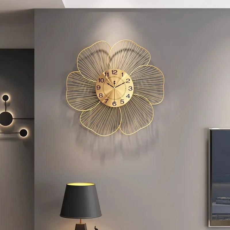 Metal design wall clock for modern and sleek interior - view 3