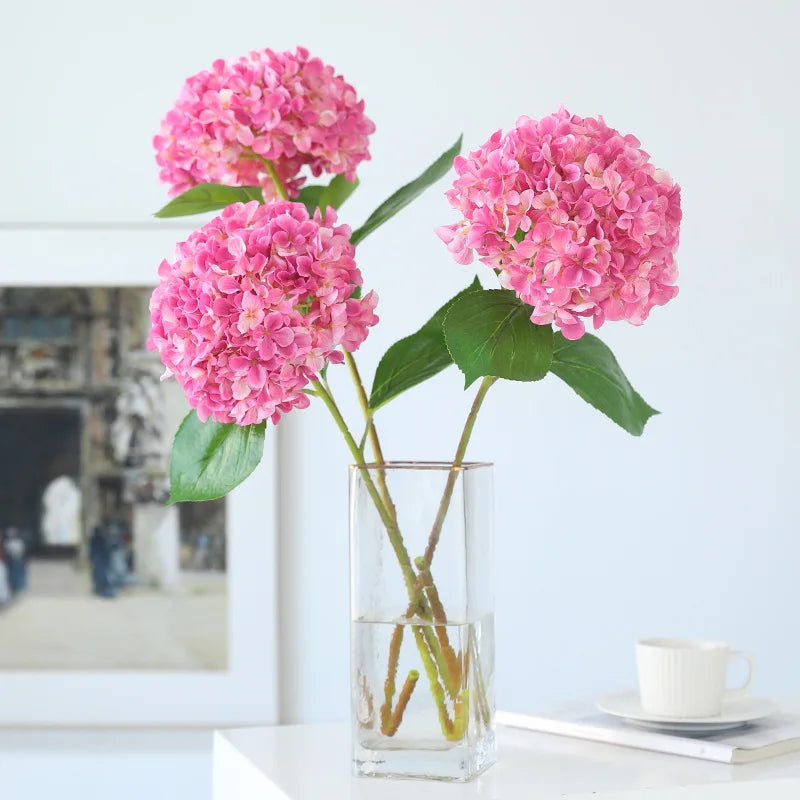 New Silk Simulation Hydrangea Flower European Style Home Decoration,Wedding Floor Arrangement Large Hydrangea Flower - view 2