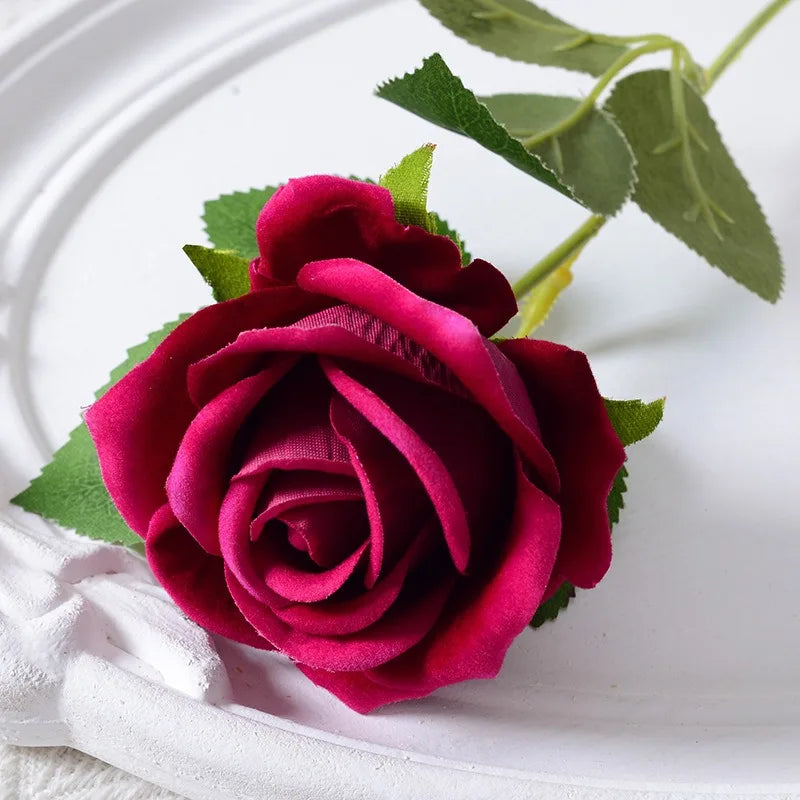 100 artificial rose wines set for wedding decoration party - Carmine Pink 100 pcs