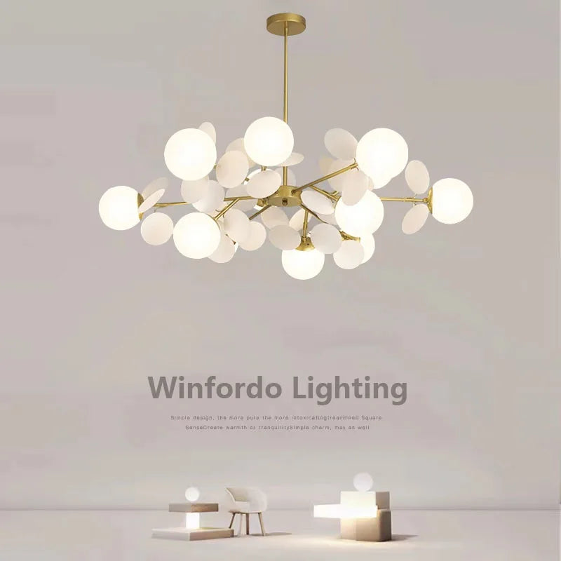 Child chandelier flowers multicolored decorative pendant light