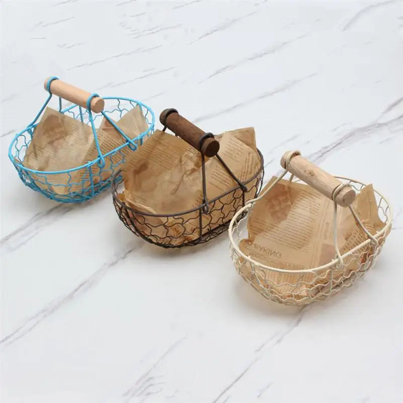 Woven storage baskets for vegetable fruits and snacks - view 6