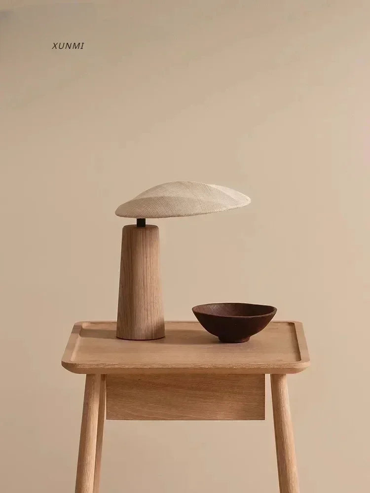 Vintage retro wood desk lamp zen decorative art