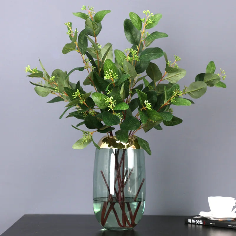 Decorative eucalyptus leaves with fruit for indoor use - view 2