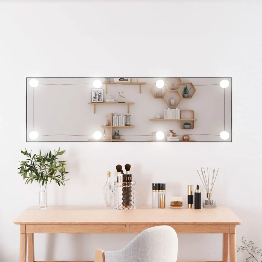 Wall mirror with led lighting for interior decoration - view 2