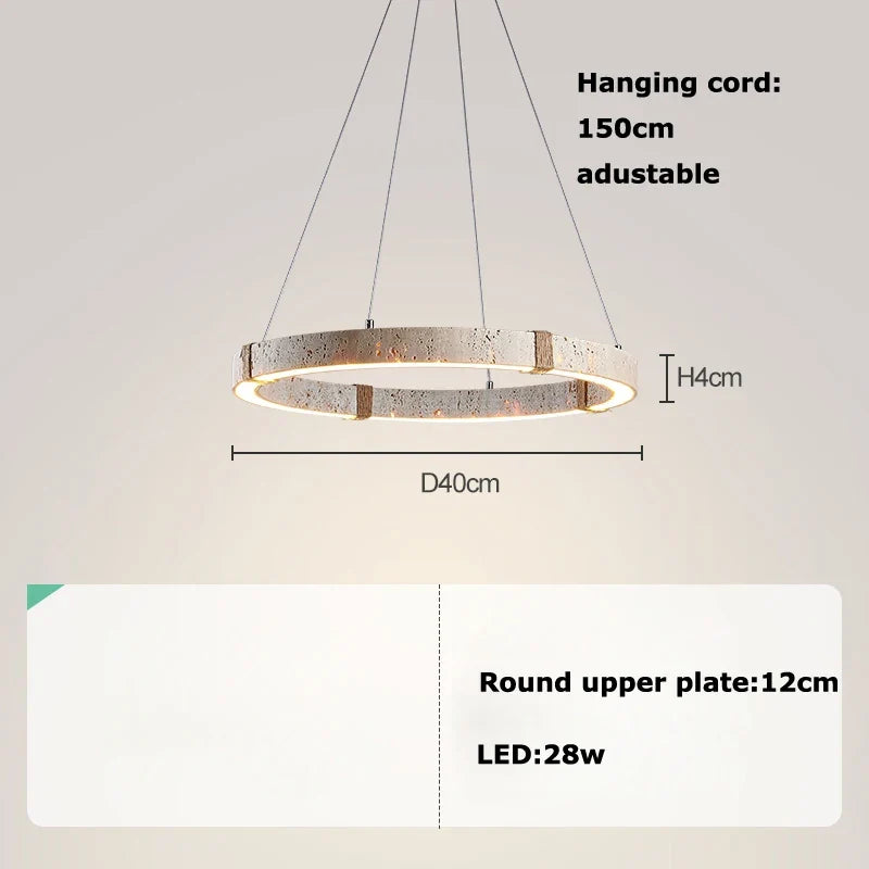 Chandelier modern decoration for elegant interior - Warm Light / 40 cm