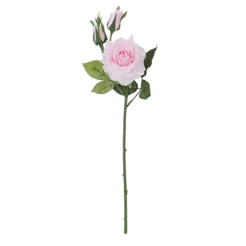 Latex Artificial Rose Bouquet for Weddings, Realistic Finish - Light Pink