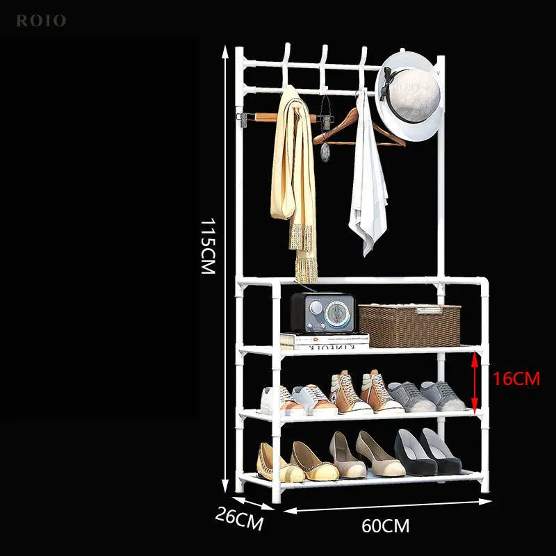 Shoe shelf coat rack and clothing organizer - W3-60