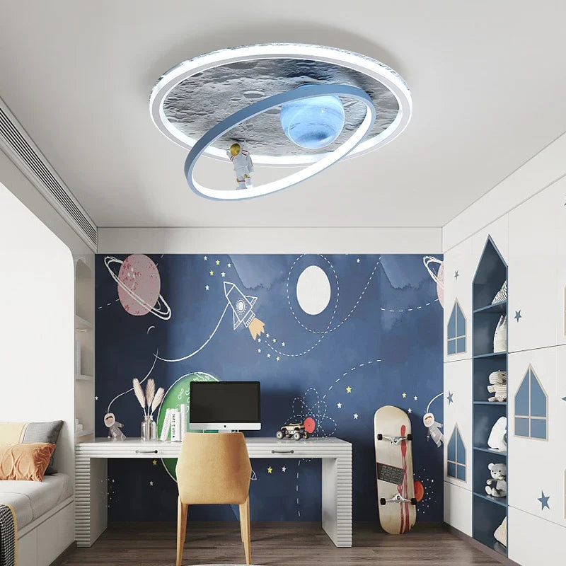 Round led ceiling for modern interior lighting - view 3